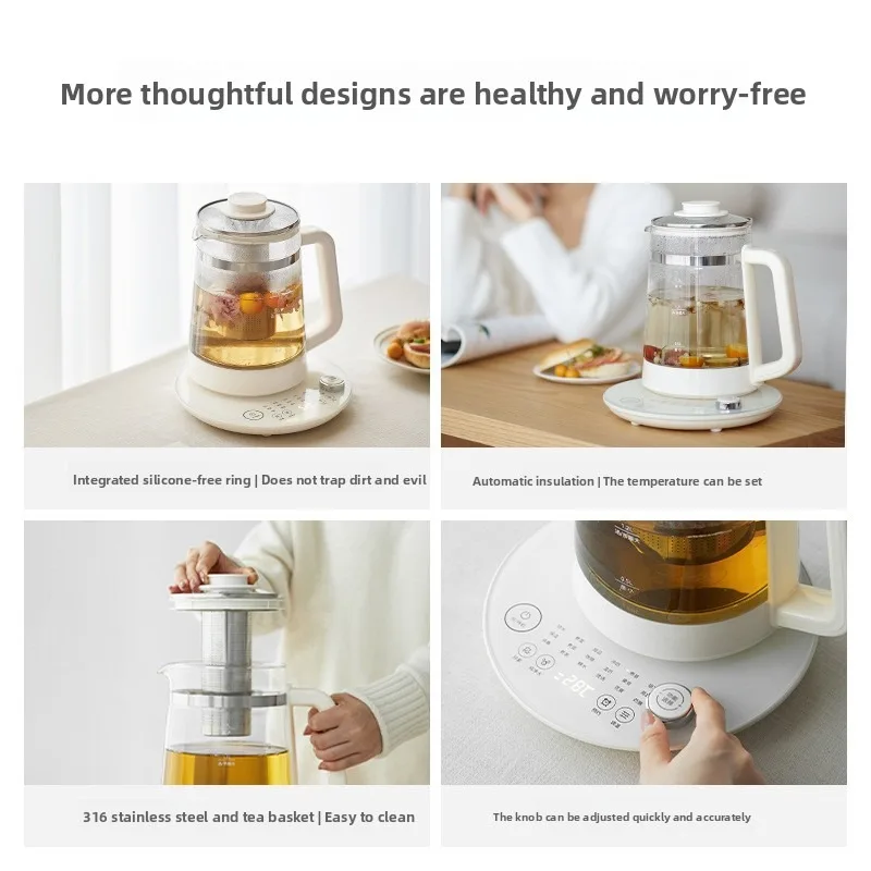 Health pot, small office multi-functional household thermostatic kettle, tea making, scented tea