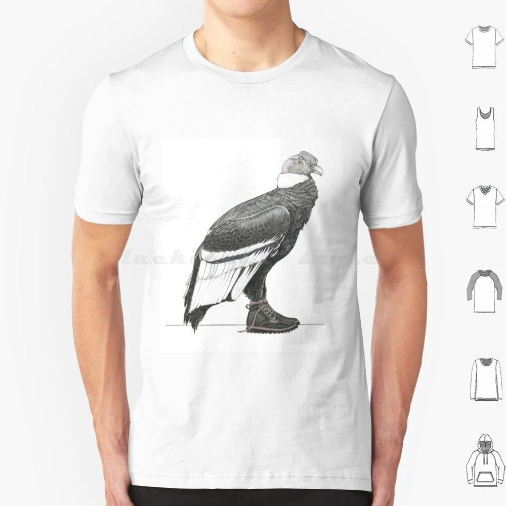 Andy N Condor en botas Chukka camiseta hombres mujeres niños 6xl Jim Sorensen pájaros en zapatos serie