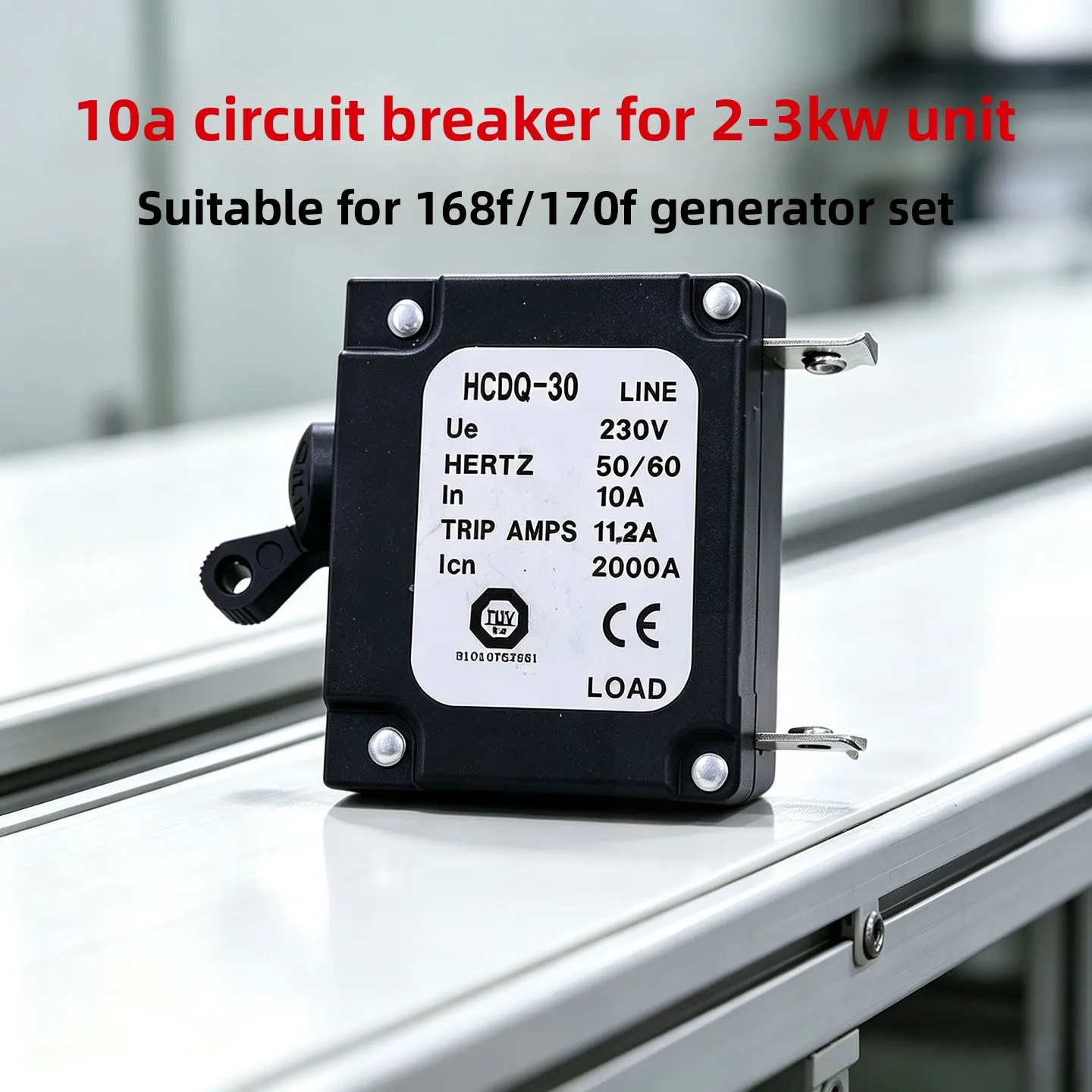Agricultural Machinery Circuit Protection Accessories 10A Air Opening HCDQ-30 Suitable for 2-3kw Pumping Generator Switch