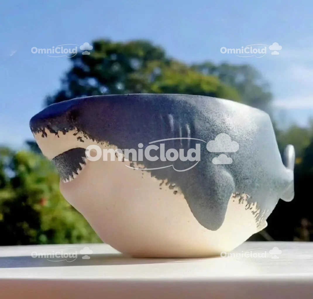 

Niche design of the same shark cup, mug, large-capacity drinking water cup, trend mug