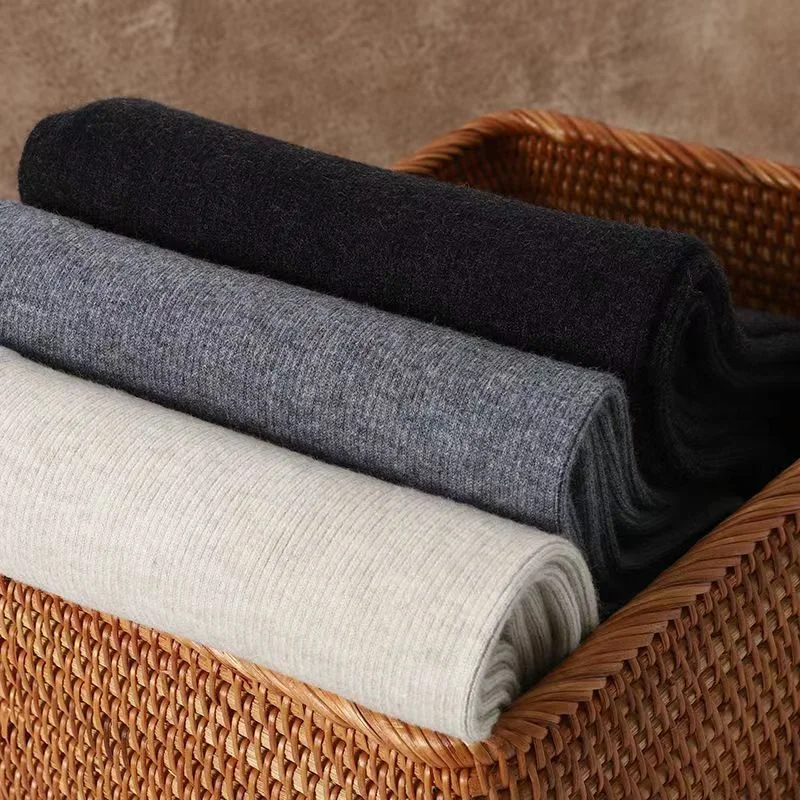 Women\'s Wool Leggings Slim Pants High Waist Autumn and Winter Cashmere Casual Knitted Pencil Pants Korean Thick Casual pants