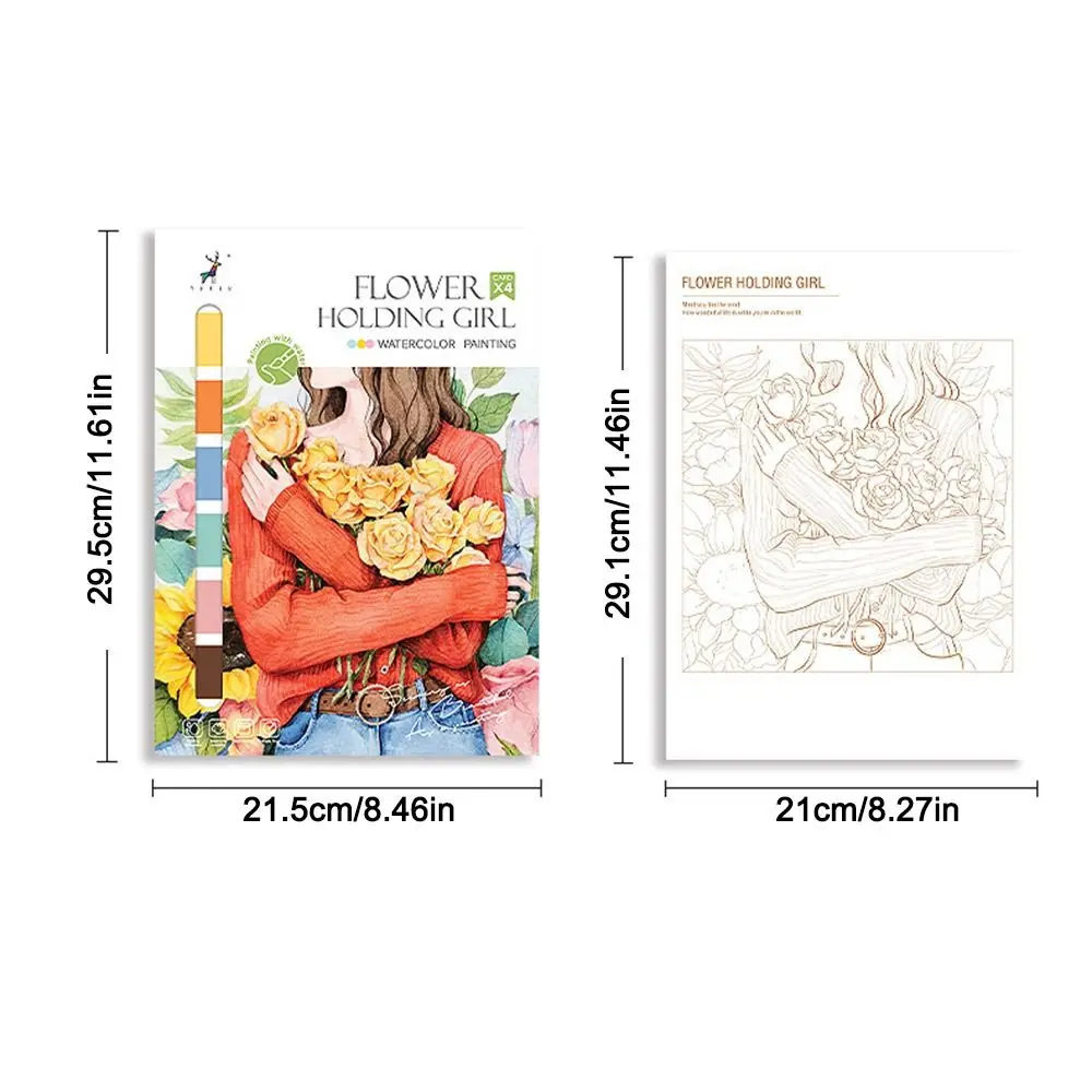 ألعاب تعليمية جديدة للأطفال كتاب رسم بالألوان المائية هدايا عيد الميلاد ورق رسم محمول للأطفال لأعياد ميلاد الغواش #6