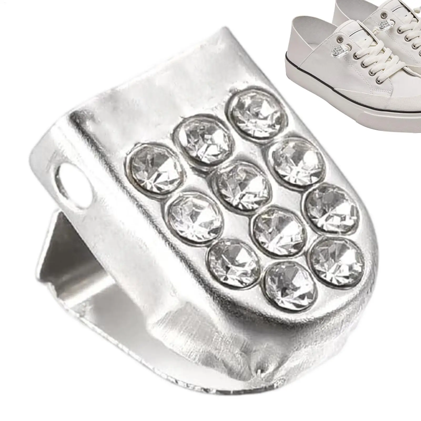 Press Button No Tie Shoelace Fasteners, Stainless Steel Metal Lace Ends, Quick Lock Buckle for Sneakers Running Shoes Adult Kids