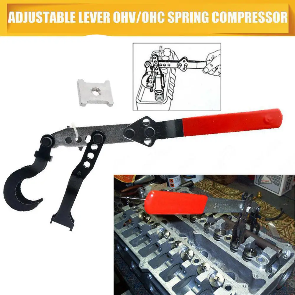 Adjustable Overhead Valve Spring Compressor Removal Tool For OHV OHC CHV Engines Valve Spring Compressor Lever OHV / OHC Type