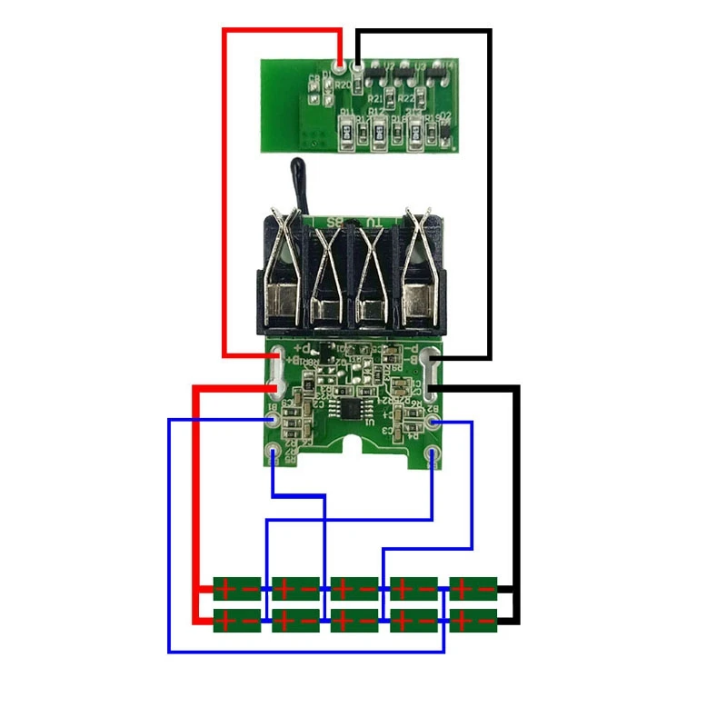 Placa de circuito PCB de caja de batería de iones de litio WA3551.1 para Worx 20V -WA3530_BSH