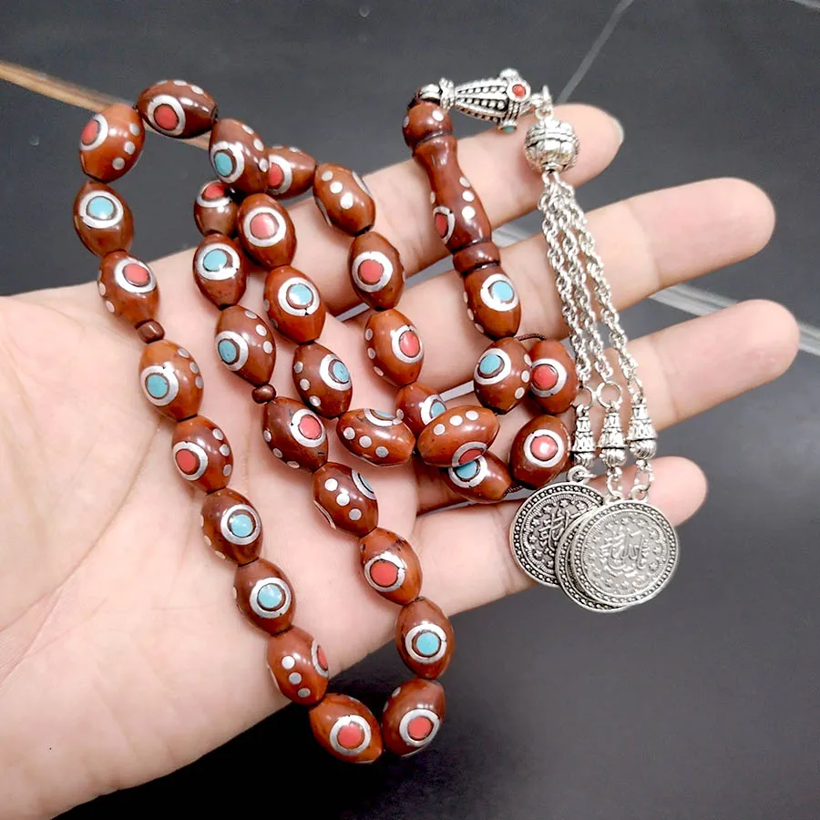 New arrive Tasbih Natural kuka turkish Misbaha 33 prayer beads Eid gift