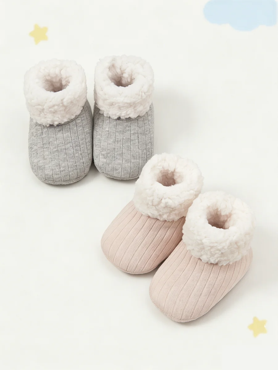 

2pairs Baby Plain Socks