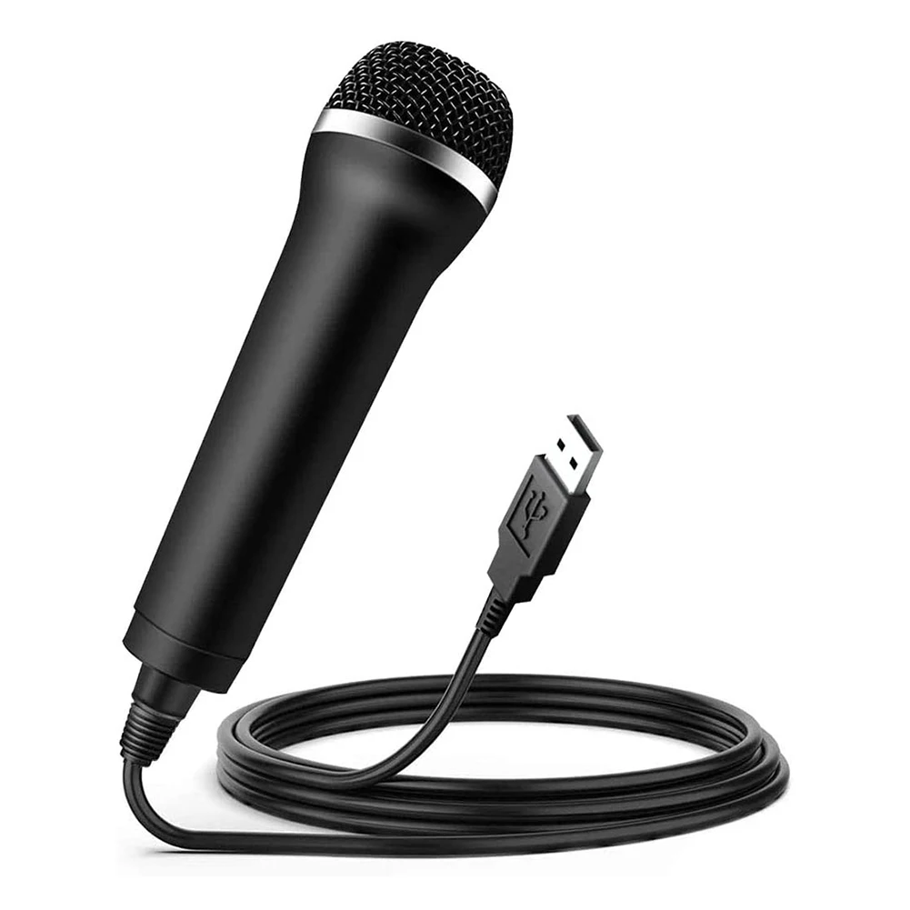 Chatting Gaming Podcast Recording Universal USB Wired Microphone Karaoke Mic for Nintendo Switch Wii PS4 Xbox PC