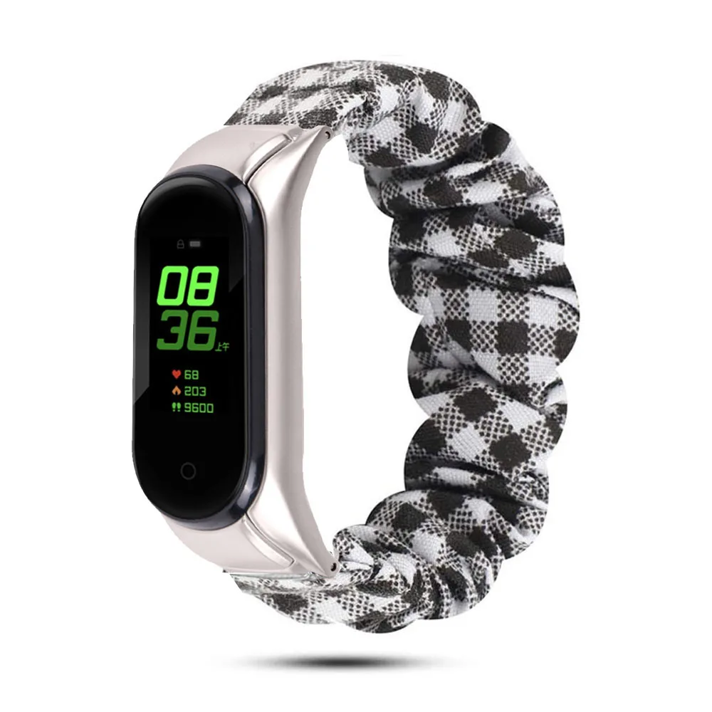 Fabric Nylon Strap For Xiaomi Mi Band 6 5 4 3 Smart Bracelet Mi Band 6 5 Elastic Wristband Accessories For miband 6 5 4 3 Correa