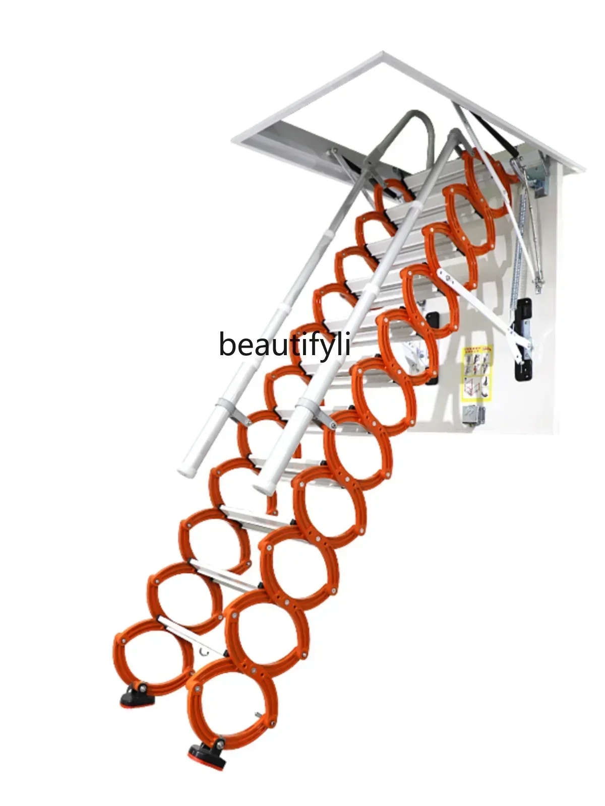 smt7486 new Electric Attic Retractable Staircase Multi-Functional Collapsible Household Invisible Indoor Lifting Thickened ss 74