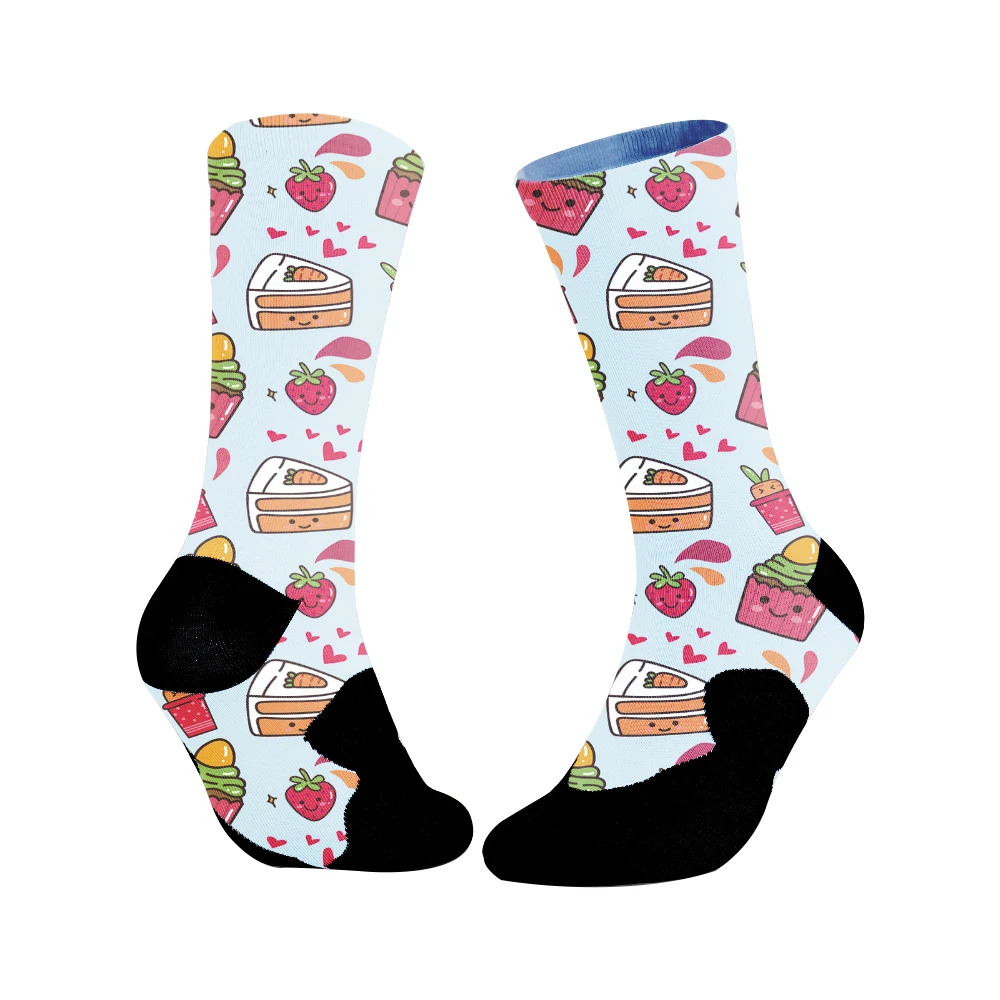 Fun Socks Funny Socks Cool Cute Graphic Socks  for Novelty Crazy Crew Socks Cycling socks Christmas New