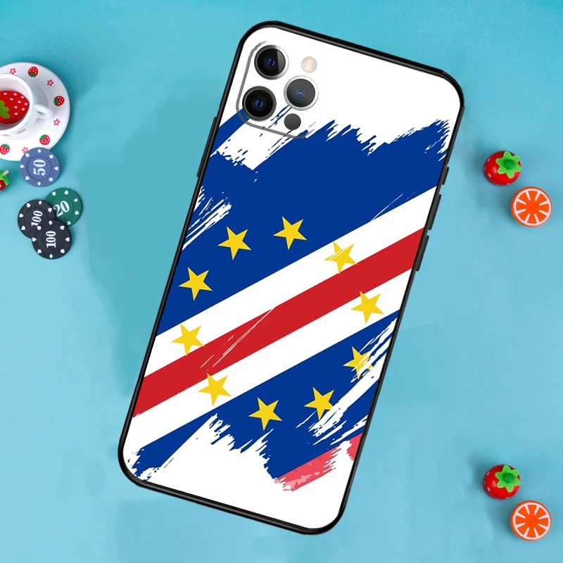 كيب فيردي العلم معطف الأسلحة جراب هاتف آيفون 17 الهواء 14 16 15 11 12 13 برو ماكس 12 13 mini 15 16 Plus 16e غطاء فوندا #6