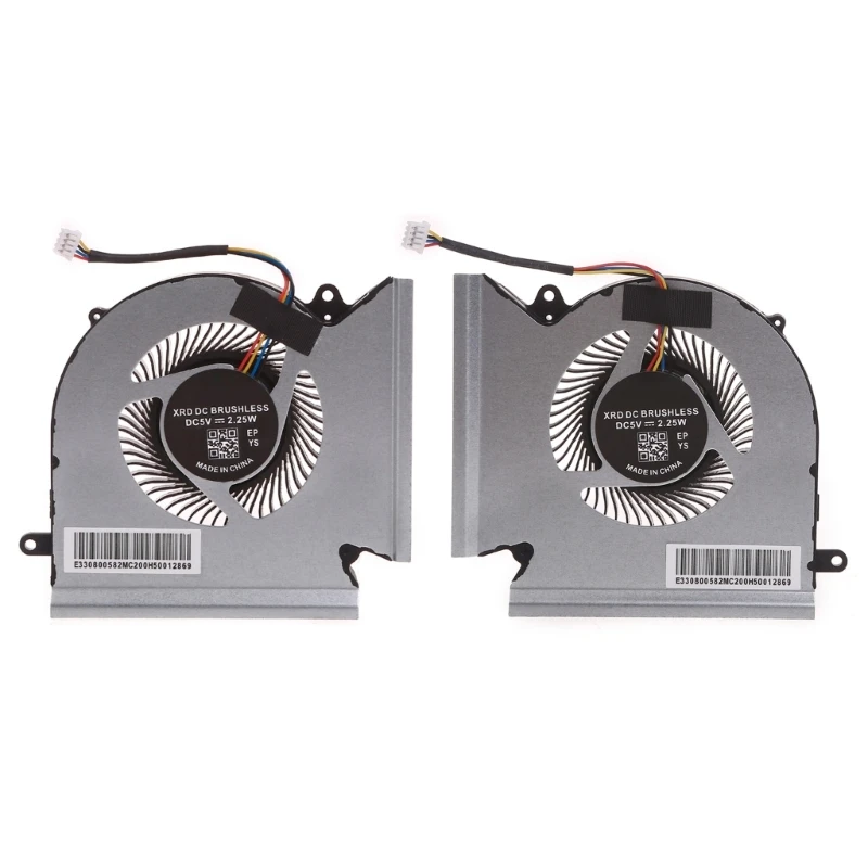 หม้อน้ำโน้ตบุ๊คสำหรับ GE66 GP66 MS-1542 CPU GPU Cooling พัดลม 5V 1A 4-pin แล็ปท็อป Cooler PABD08008SH N453 N454 Dropship