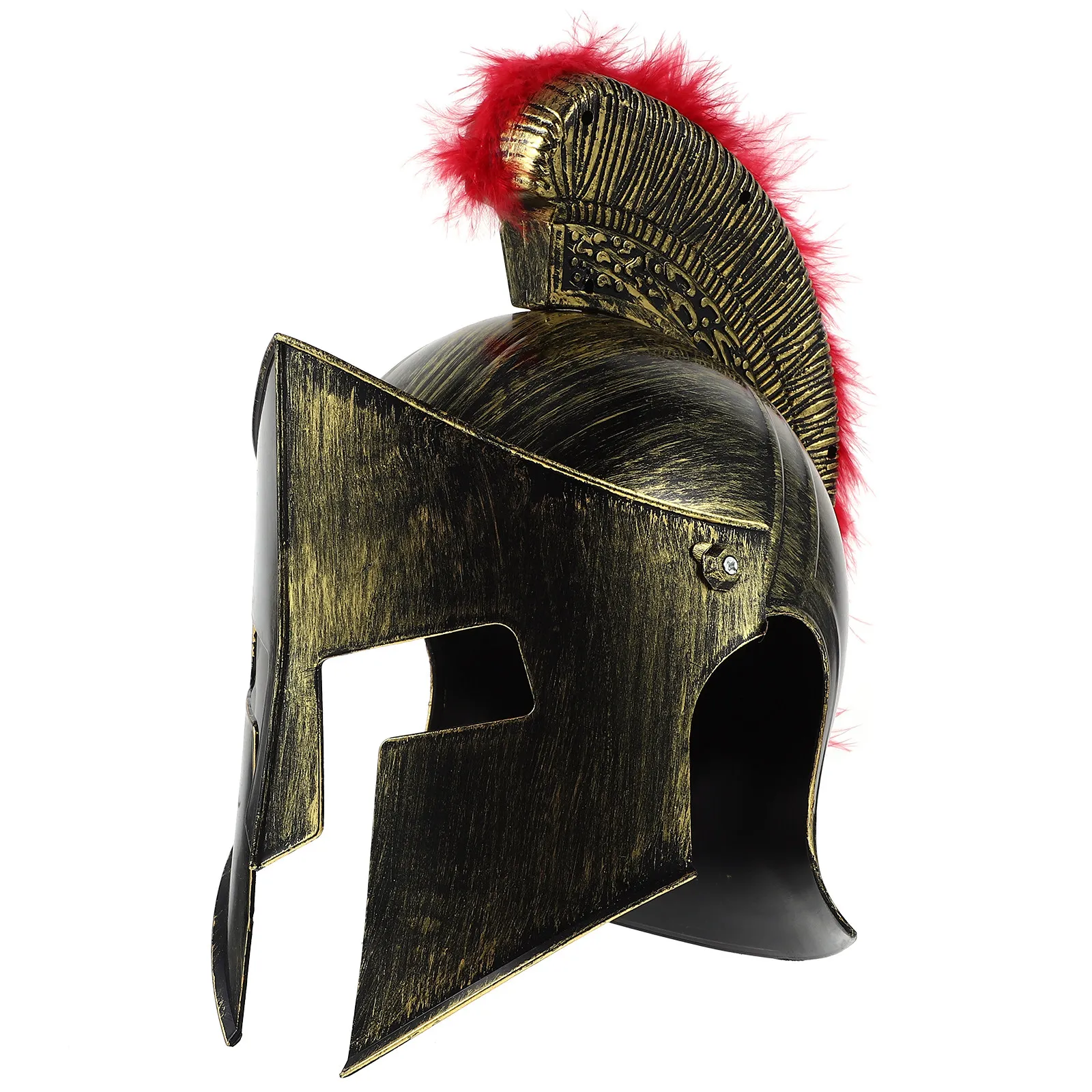 

Plastic Roman Soldier Warrior Vintage Design Costume Party Photo Prop Cosplay Hat for Men Women Costume