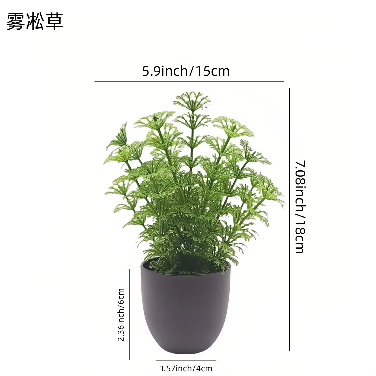 Simulierte Grüne Pflanze Bonsai Grenzübergreifende Büro-Innendekoration Fotorequisit Kleine Topfpflanze Simulierte Blume – Detail 7
