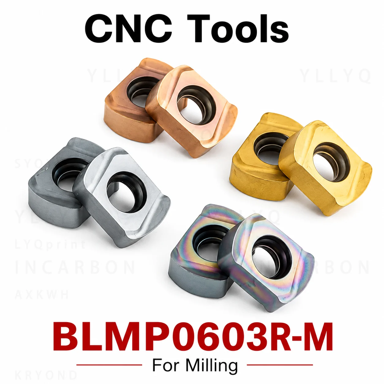 BLMP0603R-M Carbide Milling Insert BLMP0603 High Precision Turning Cutter CNC Lathe Blade for Steel Stainless Aluminum Machining