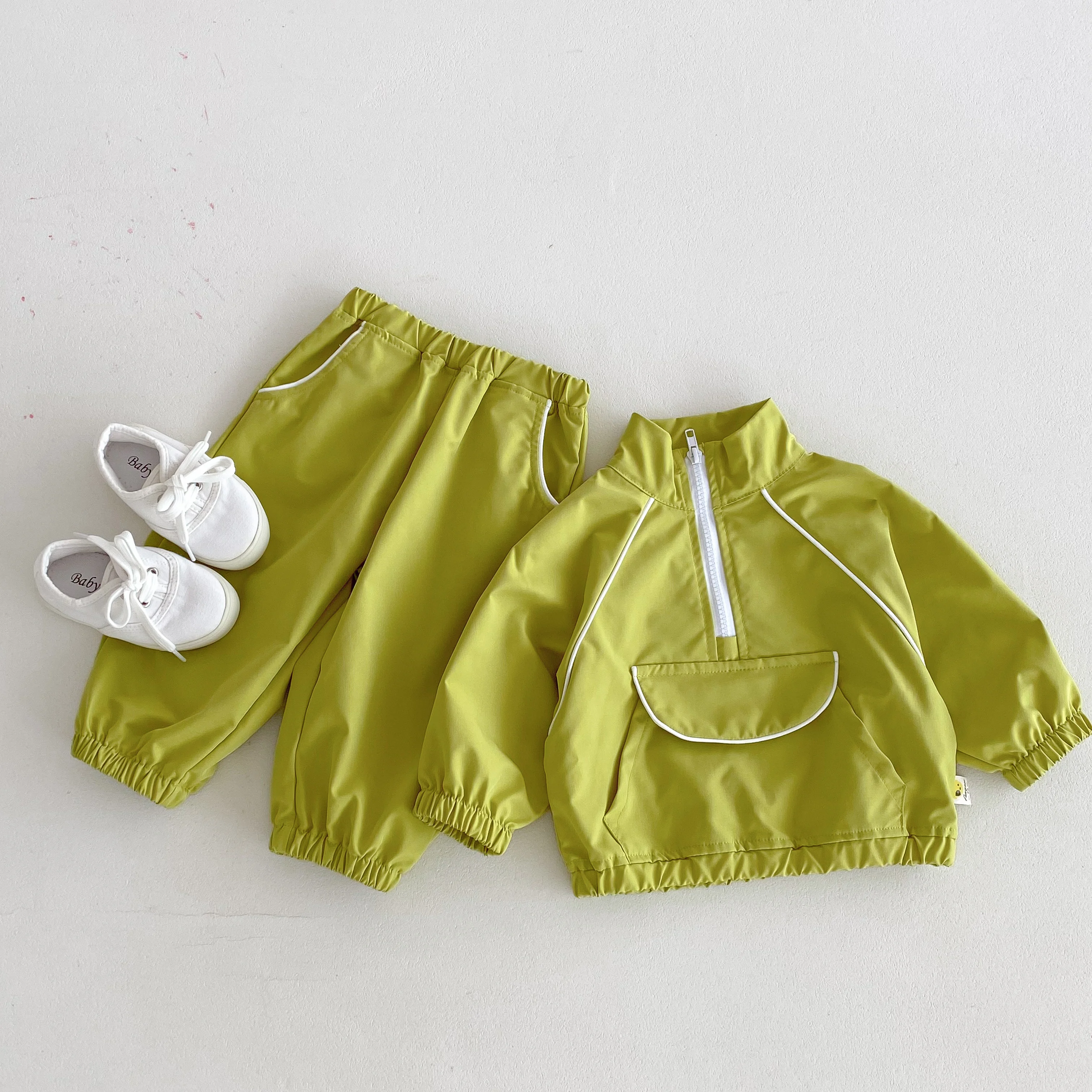 2026 Spring and Autumn Korean-Style Children's Sportswear Set for Boys and Girls, Casual Outfit for Fall