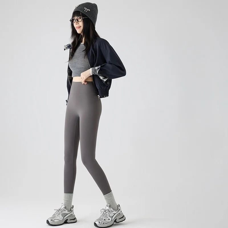 Yoga Hosen Braun Frauen Arbeitskleidung Hellgrau Stil Harajuku Grün Freizeit Streifen Druck Fleece-Gefüttert Mujer Gestaltung Squat Blau GF