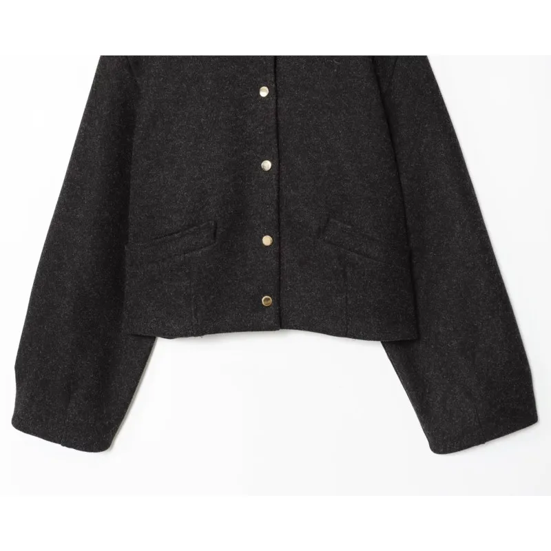 Women Jacket Fashion Autumn Loose Single Breasted Coat Casual 2025 New Solid Woman Outwear