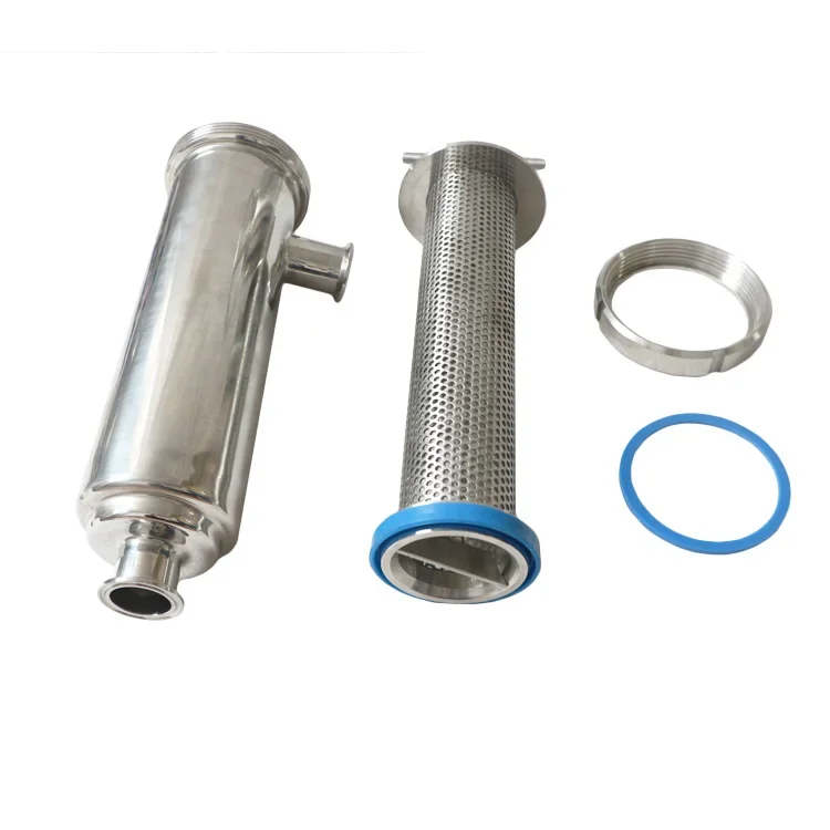 Clamped Angle-Type Sanitary Stainless Steel Strainer Filter 30-300 Meshes Screen Water Treatment Machinery Home Restaurant