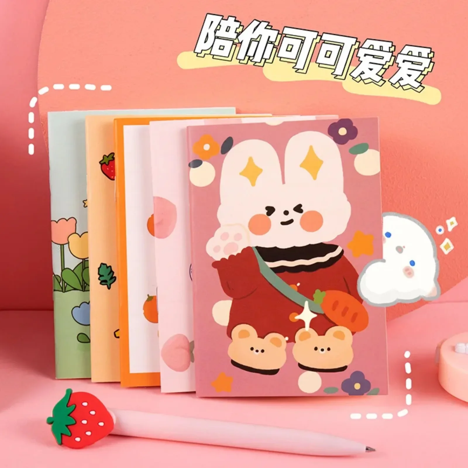 1pc Cute Cartoon Mini Notebook Portable Pocket Notepad Student Stationery Gifts Notes Notepad Diary School Supplies Kawaii