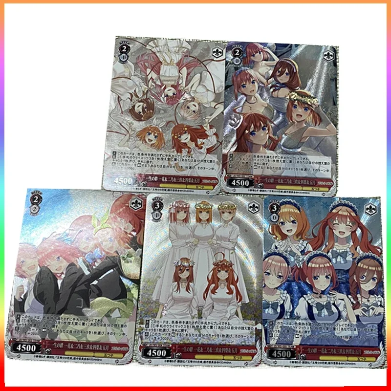 The Quintessential Quintuplets DIY ACG Rough Foil Craft Boy Comic Collection Card A Set of Five Favorite Giftchristmas Birthdays