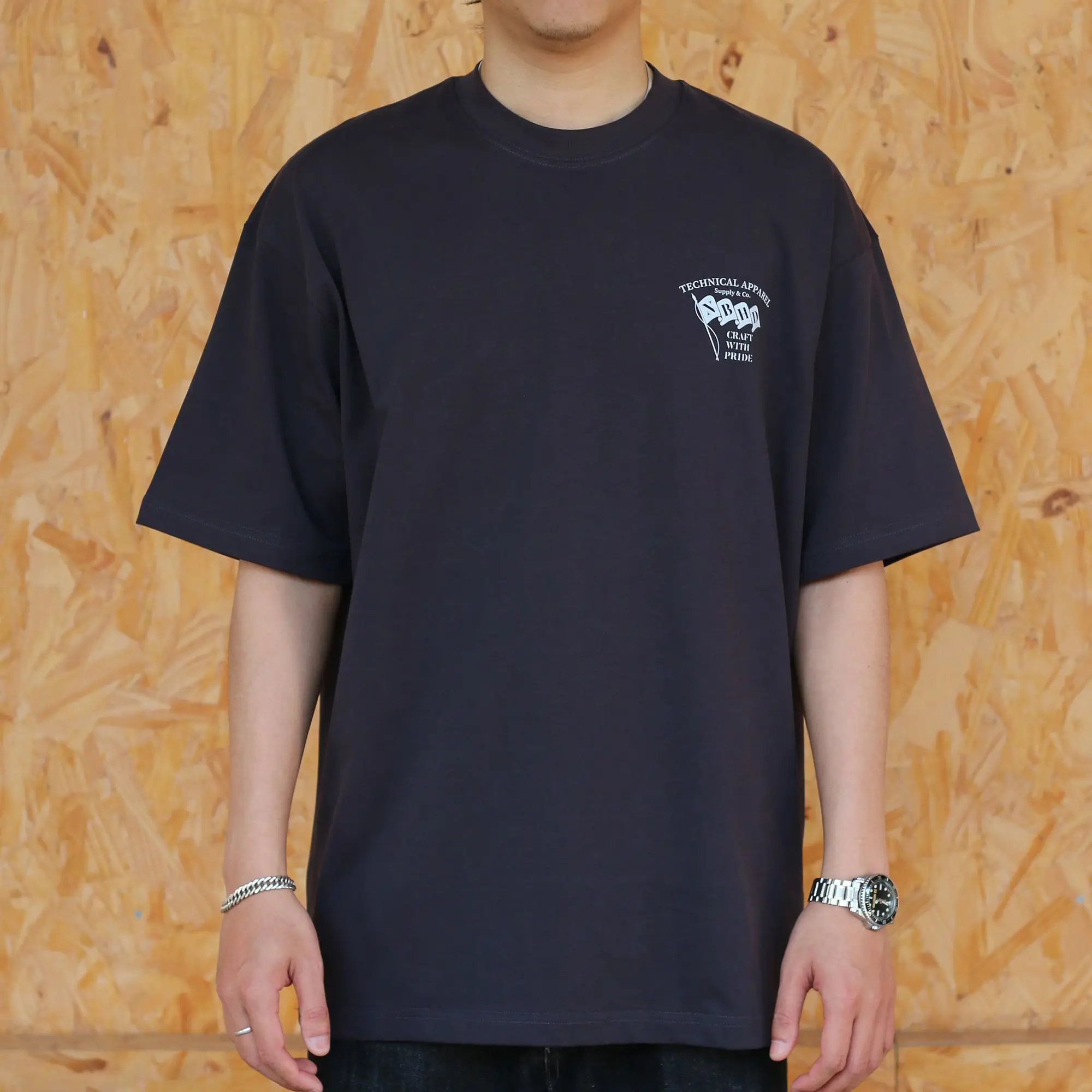 NBHD Heavy‑Weight Pure Cotton Small Crew Neck Short‑Sleeve T‑Shirt Printed Loose Versatile Unisex Casual Daily Tops