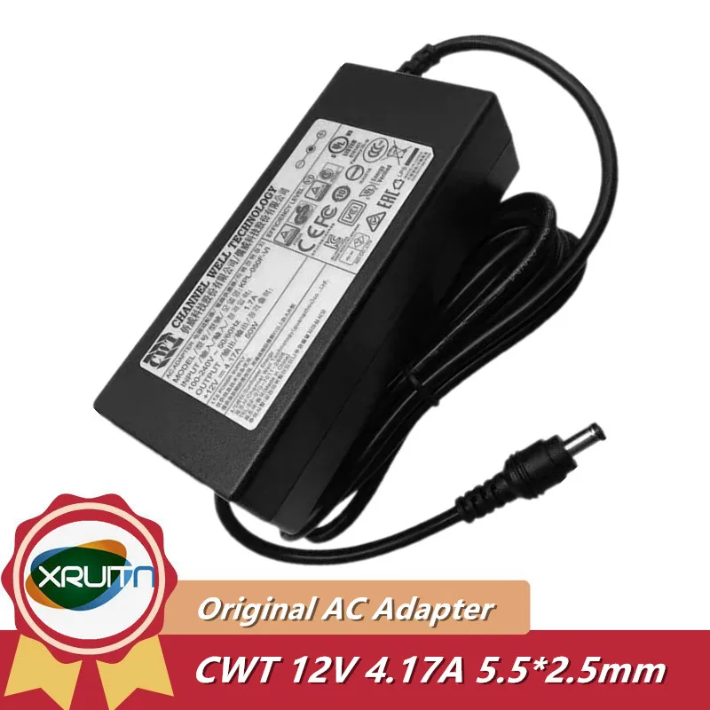 Genuine CWT KPL-050F 12V 4.17A AC Adapter Charger for LaCie d2 Thunderbolt 2 Desktop Hard Drive Powr Supply