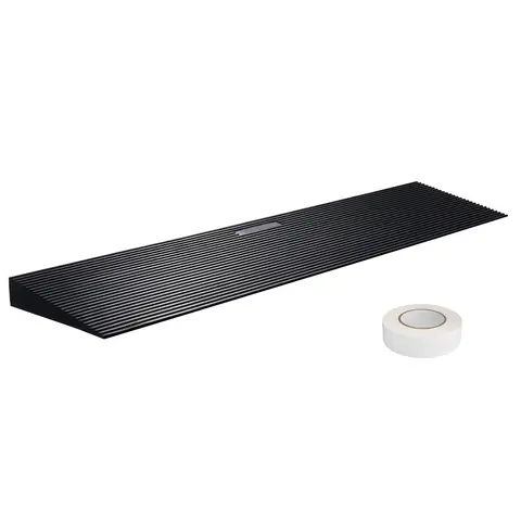 SucceBuy 1.2" Rise Threshold Ramp Cuttable Natural Rubber Wheelchair Ramp Scooter with Double-Sided Tape for Doorways Driveways