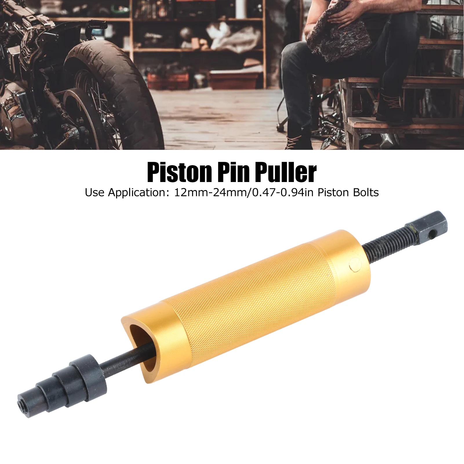 

Universal Piston Pin Puller for 12‑24mm Piston Bolts Aluminum Alloy Piston Pins Removal Install Tool Motorcycle Maintenance Tool