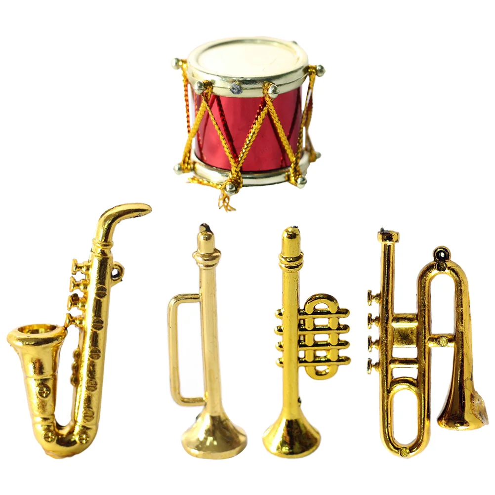 Mini Saxofoon Muziekinstrument Miniatuur Instrumenten Ornament Speelgoed Klassiek Huis Versiering Prop Model