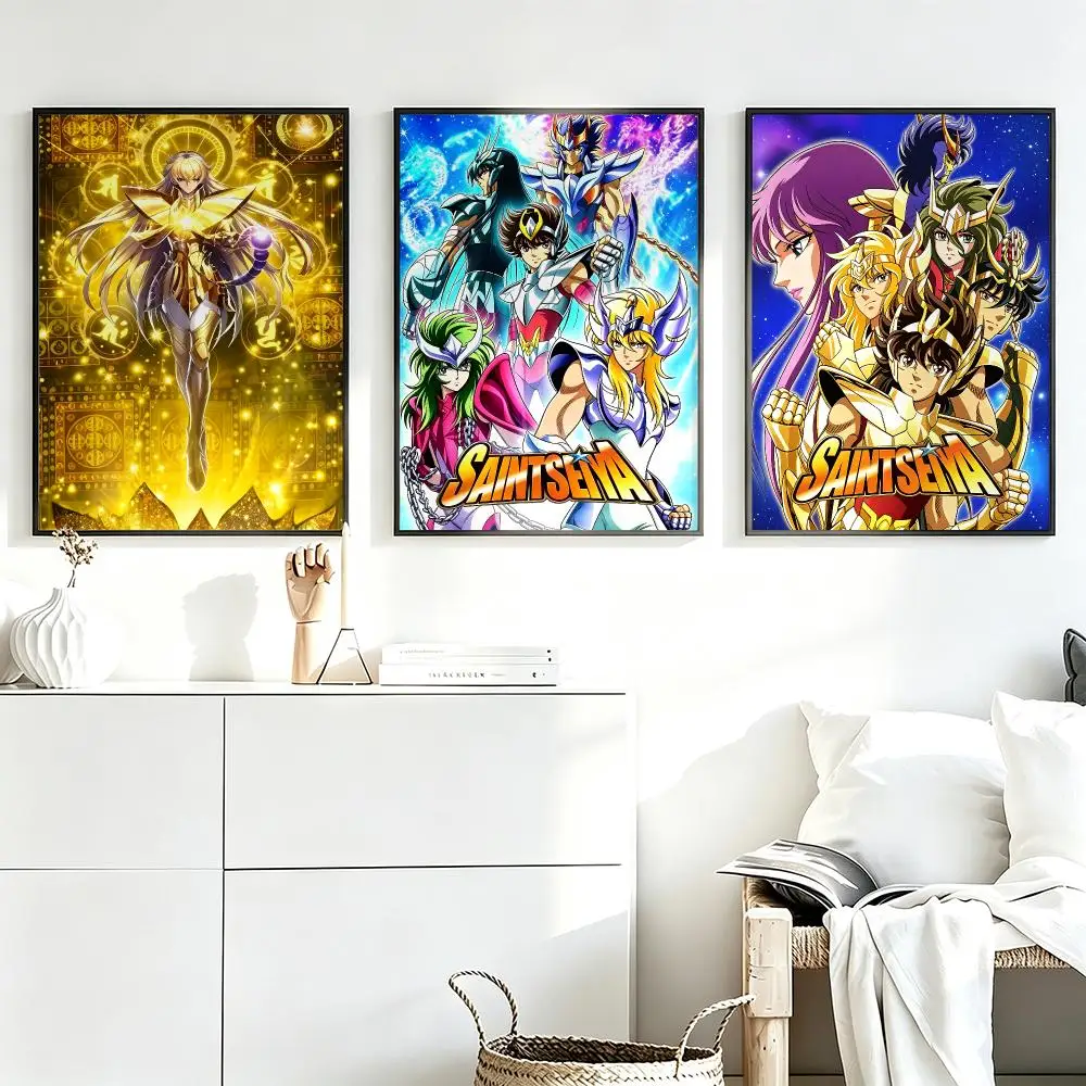 Aesthetic Wall Art Poster Trendy anime Saint Seiya Poster for Bedroom Dorm Room Home Decor Large Wall Picture Print