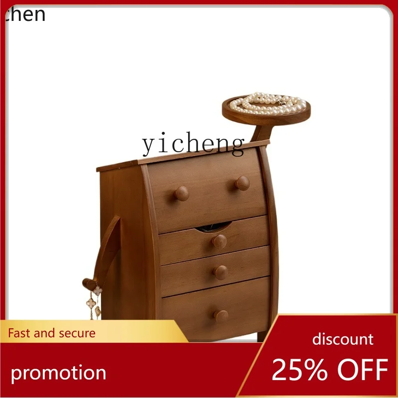 ZML Solid Wood Cute Jewelry Box High-end Wedding Gift Necklace Ring Bracelet Gold Jewelry Box