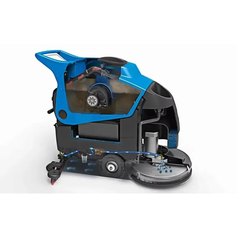 Cleaning Equipment Hand Push Cleaner GT55 Electric Walk-Behind Floor Scrubber for Warehouse