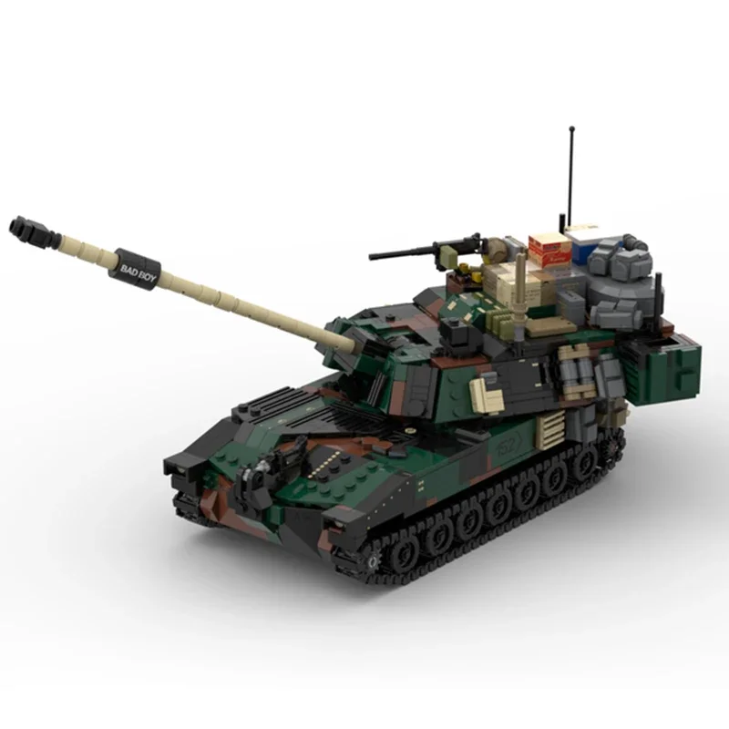 Military Model Moc Building Bricks M109A6 Nato Paladin Tank Technology Modular Blocks Gifts Christmas Toys DIY Sets Assembly