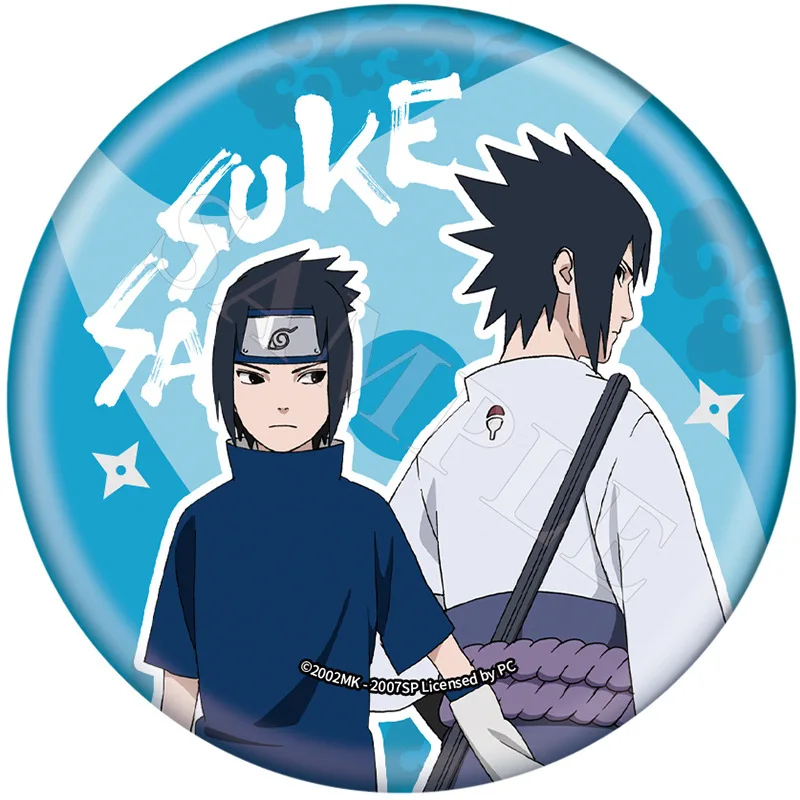 NARUTO No.7 Team Hatake Kakashi Uchina Sasuke Haruno Sakura Ninja Officiële Autorisatie Groei Serie Cosplay Badge