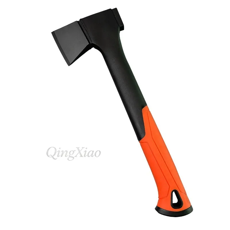Portable 14 Inch Steel Blade Shock Absorbing Hand Axe Multifunctional Tool Camping Firewood Splitting Mountain Tree Cutting Work