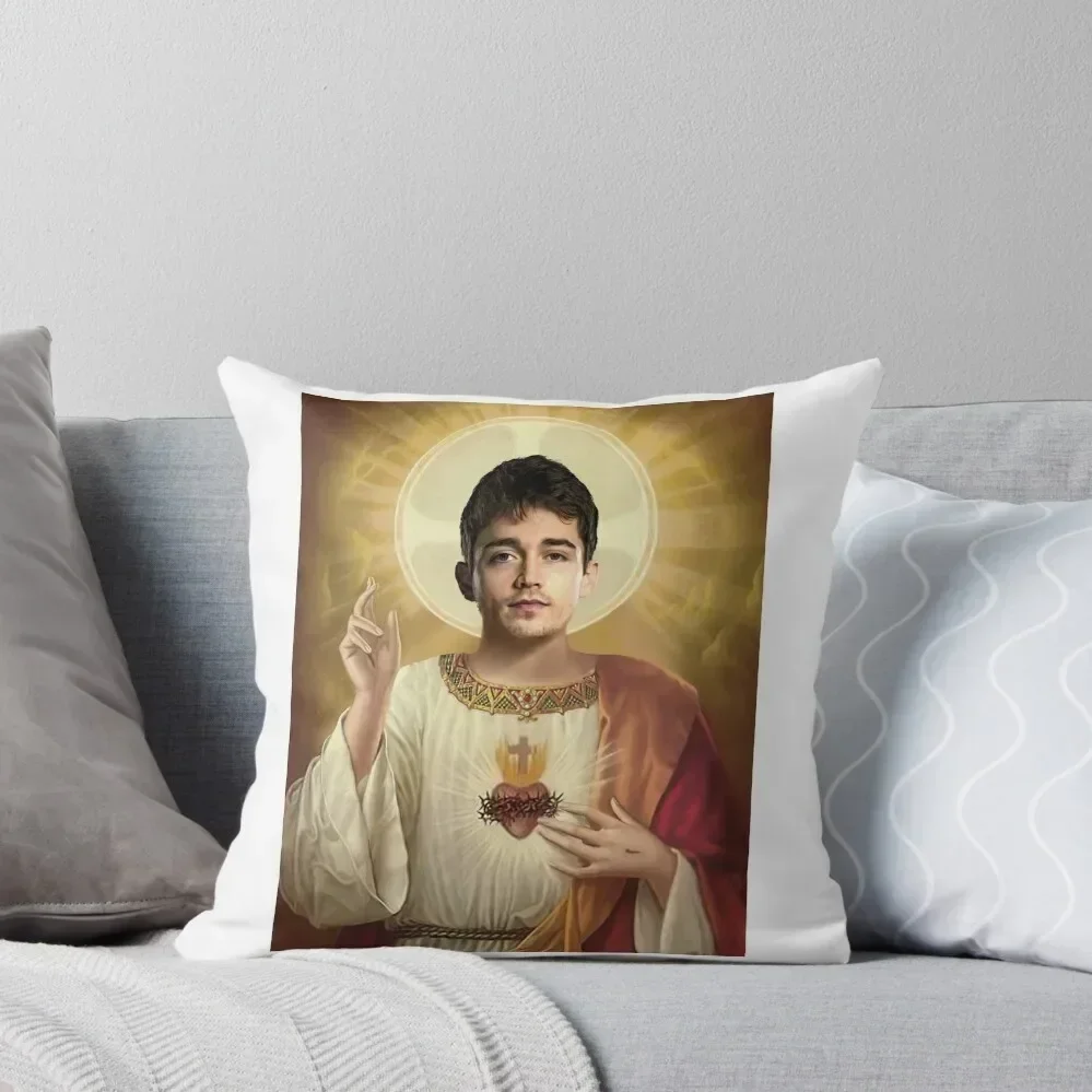 Charles Leclerc God Throw Pillow Christmas Pillow Christmas Pillow Covers Elastic Cover For Sofa Cushions For Children