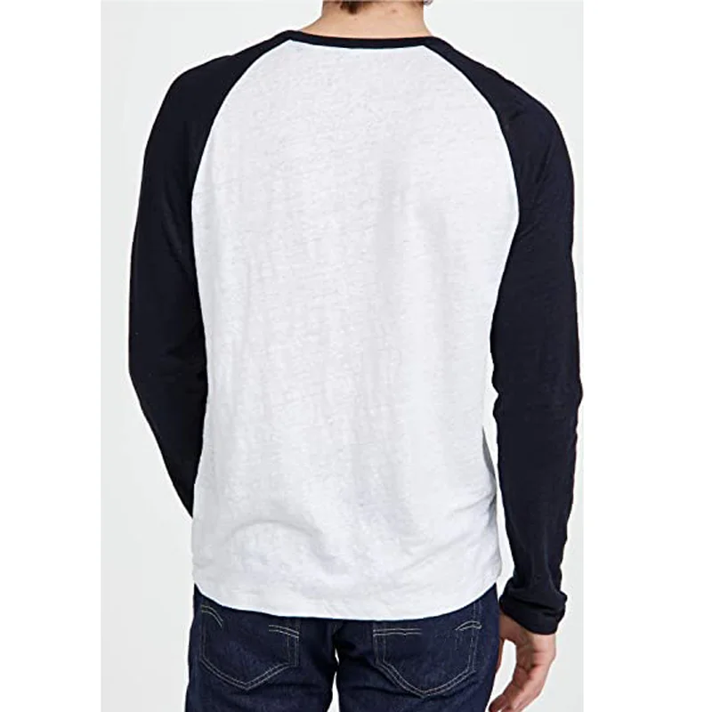 Red Long Sleeve Baseball Tshirt Men Women Raglan Sleeve Cotton Casual T Shirts Mens Athletic Performance Jersey Shirt