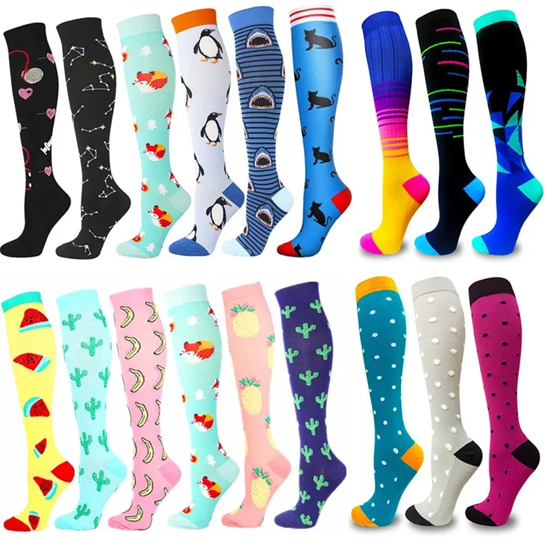 

Compression Socks For Men Women Relieve Varicose Swelling Pregnancy Socks Gym Outdoor Sports Cycling Running Football Basketball