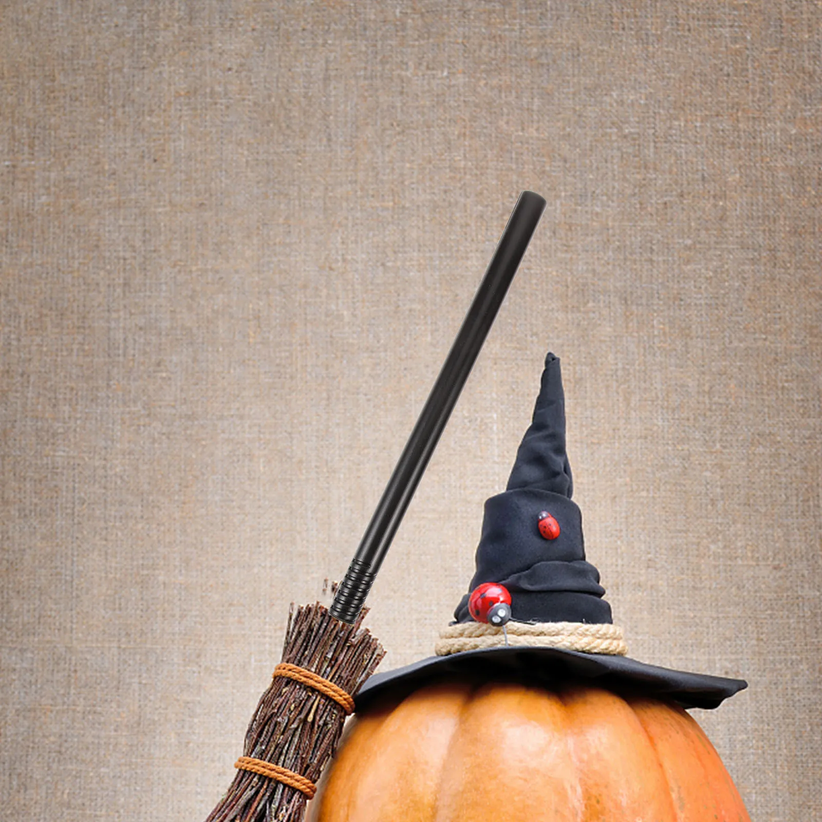 

4Pcs Witch Broom Part Pole Plastic Material Rust Resistant Deform Break Proof Cosplay Accessory Witch