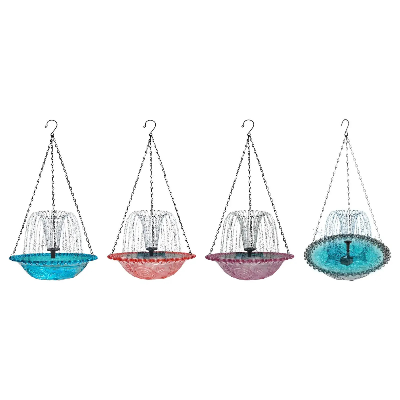 

Солнечный фонтан для ванны с птицами, миска для ванны с птицами, садовый декор, прочная декоративная ванна для птиц