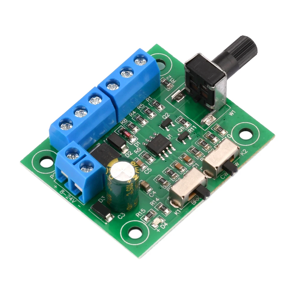 DC8-24V Brushless DC Motor Speed Controller Driver PWM Speed Control Board Pinpoint Regulator Forward And Backward Control 18KHz