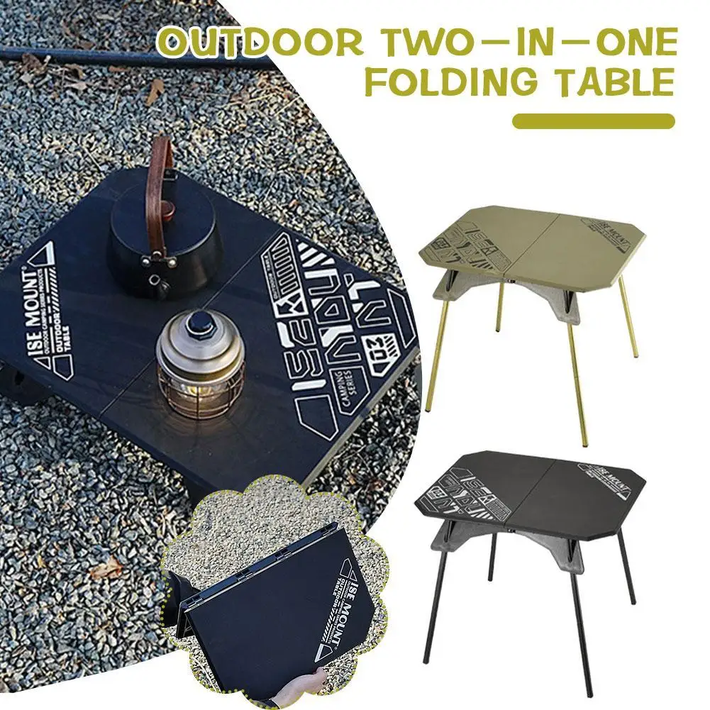 

2025 New Outdoor Folding Table Adjustable Height Camping Table with Storage Bag Lightweight Portable Picnic Desk for BBQ