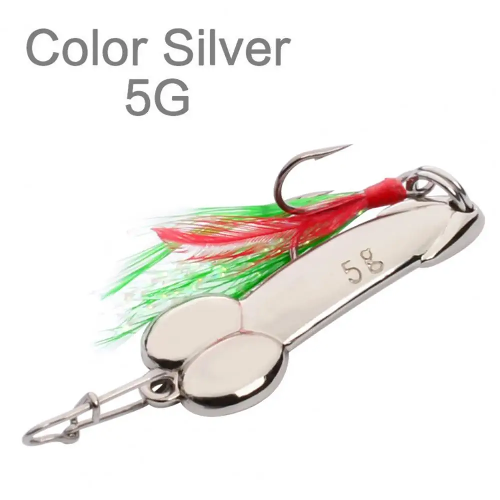 Colher de metal pênis iscas de pesca 5g 10g 15g 20g sequin isca artificial iscas criativos pênis agudos gancho pesca iscas anzóis