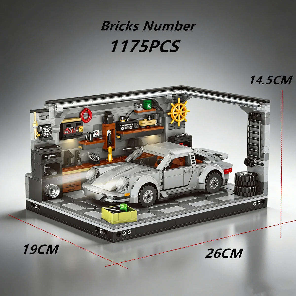 Garage Depot Sport Racing Car Creative Vechiel Automobile Hypercar Model Building Blocks Bricks Toys
