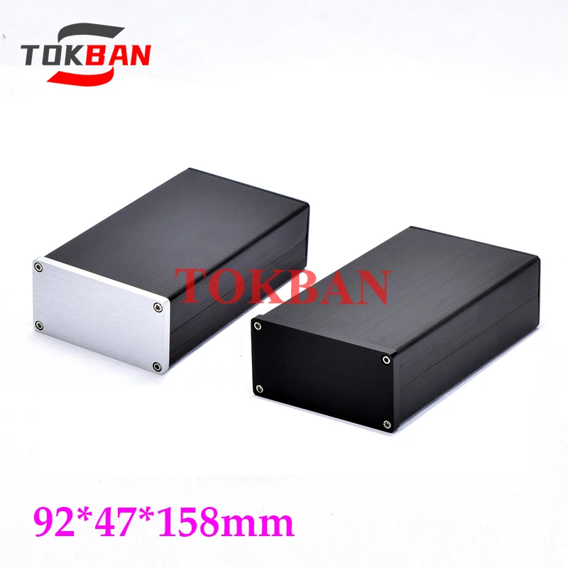 Tokban Audio 0905 92*47*158mm Aluminium Power Supply, Headphone Amplifier Chassis Enclosure DIy Amp Case Shell