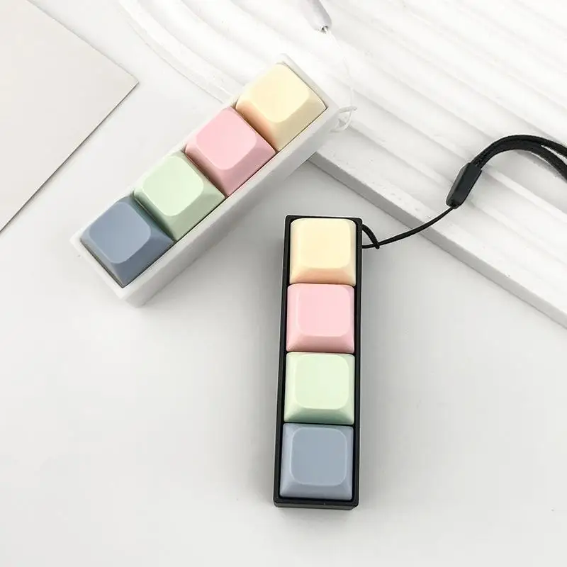 Keyboard Key 2/3/4 Keys Finger Relaxing Button Stress Decompression Toy Pass The Time Keycap Clicker Adult Gift