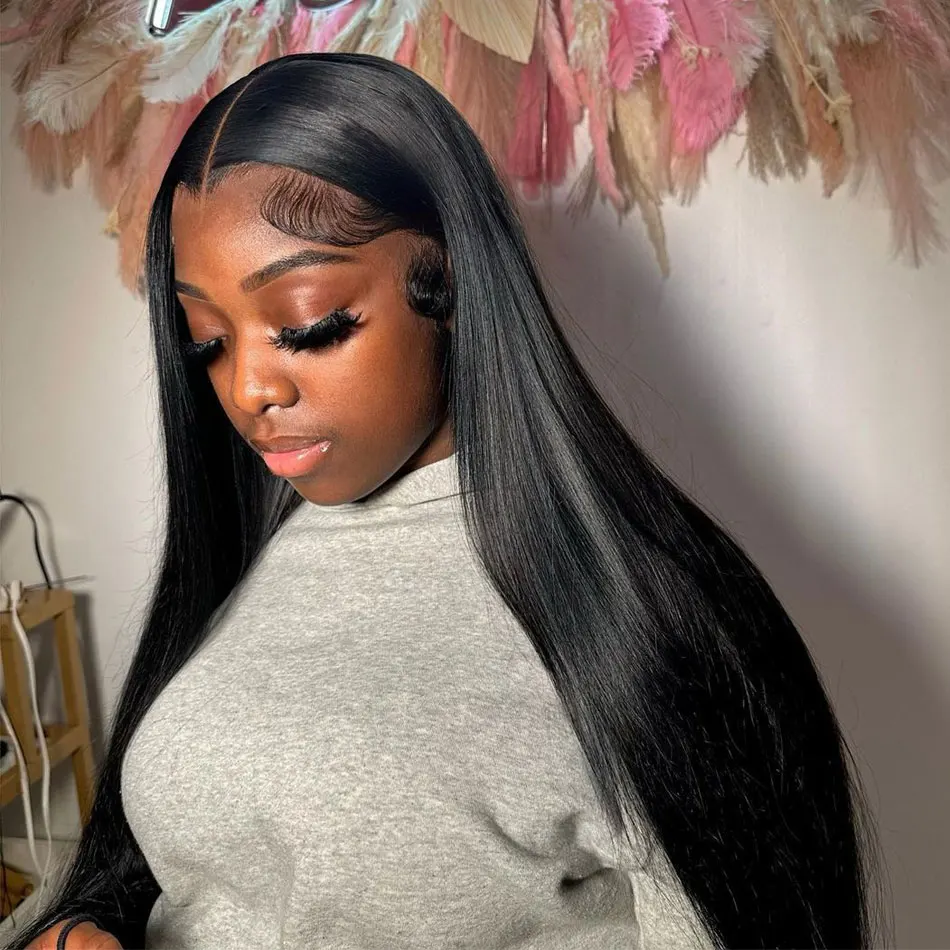 

30 36 inch Straight Human Hair Wigs 13x4 13x6 Hd Lace Frontal Wig 200% Density Brazilian Hair Straight Lace Front Wig Human Hair