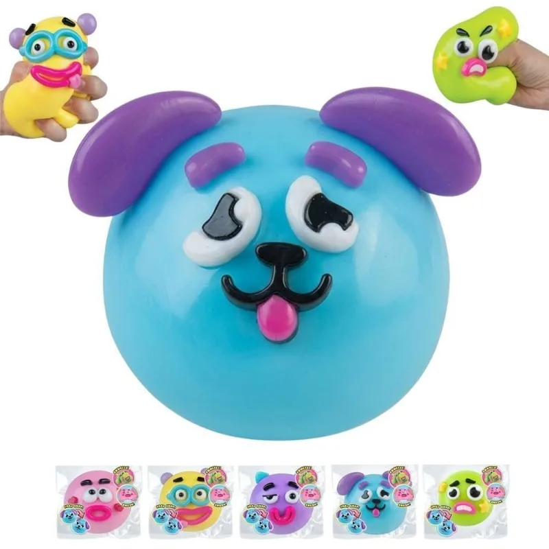 Cute cartoon extrusion toys soft funny expression extrusion pressure sensory toys desktop decoration party gifts. squishies